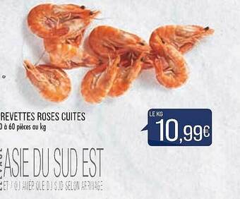 Match Crevettes roses cuites offre