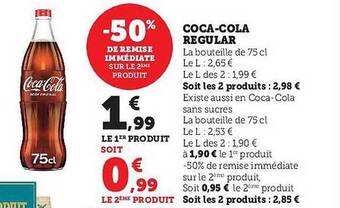 Hyper U Coca-cola regular offre