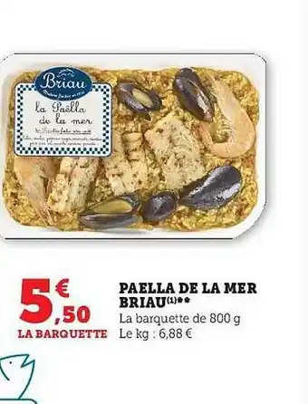 Hyper U Paëlla de la mer briau offre