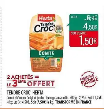 Match Tendre croc' herta offre