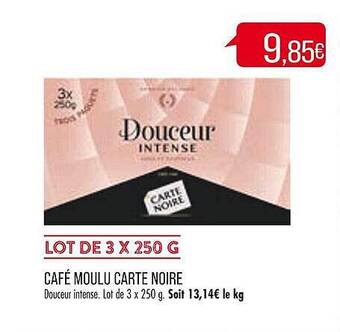 Match Café moulu carte noire offre