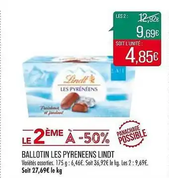 Ballotin les pyrénéens lindt