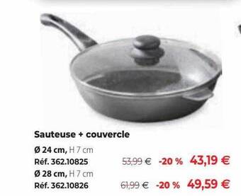 Mathon Sauteuse + couvercle offre