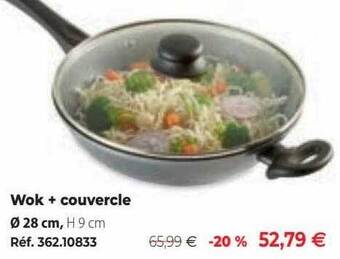 Mathon Wok + couvercle offre