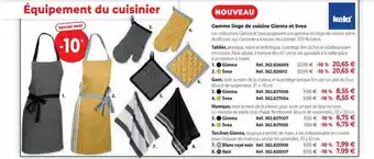 Mathon Gamme linge de cuisine gianna et svea kela offre