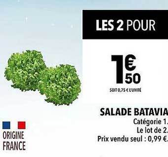 Supeco Salade batavia offre