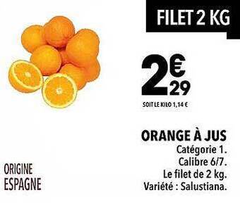 Supeco Orange à jus offre