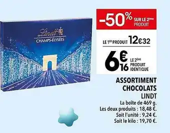 Supeco Assortiment chocolats lindt offre