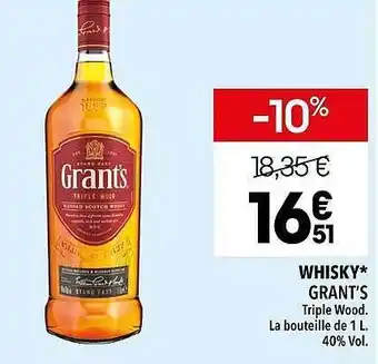 Supeco Whisky grant's offre