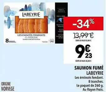 Supeco Saumon fumé labeyrie offre