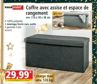 Norma Coffre Avec Assise Et Espace De Rangement offre