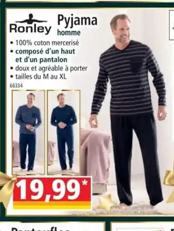 Norma Ronley Pyjama Homme offre
