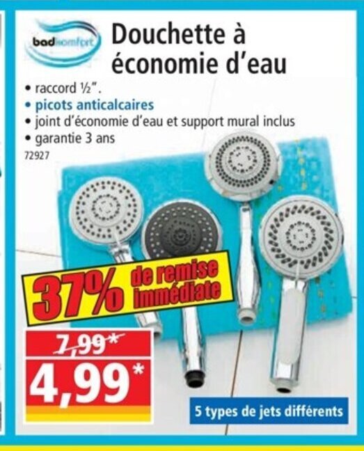 Promo Douchette A Economie De'Eau chez Norma