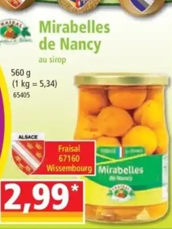 Norma Mirabelles De NANCY offre