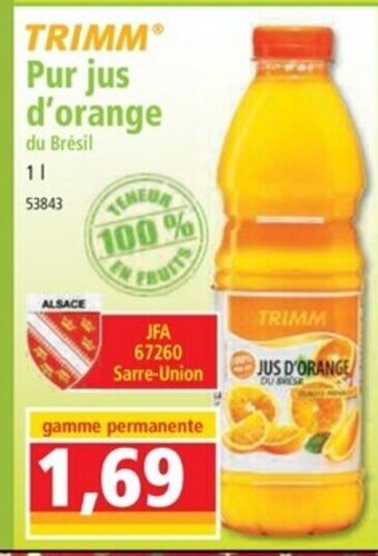 Trimm Pur Jus D'Orange