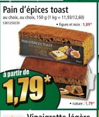 Norma Pain D'Epices Toast offre