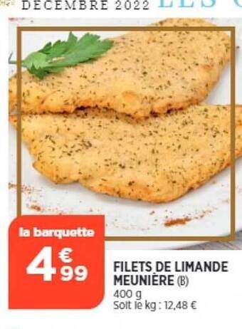 Maximarché Filets de limande meunière offre