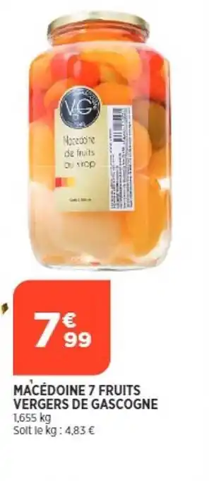 Maximarché Macédoine 7 fruits vergers de gascogne offre