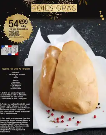 Cora x Carrefour Foie gras de canard offre