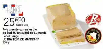 Cora x Carrefour Foie gras de canard offre