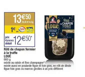 Cora x Carrefour Rôti loué offre
