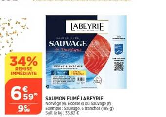 Maximarché Saumon fumé labeyrie offre