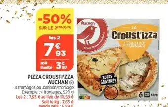 Maximarché Pizza crousti'zza auchan offre