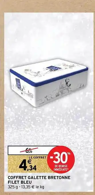 Intermarché Coffret galette bretonne filet bleu offre