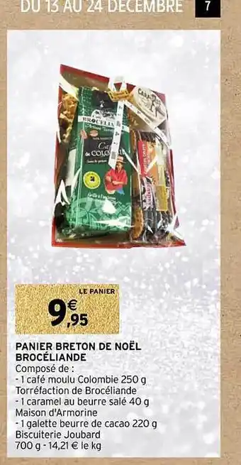 Intermarché Panier breton de noël brocéliande offre