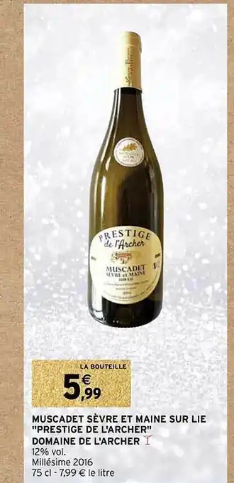 Muscadet sèvre et maine sur lie