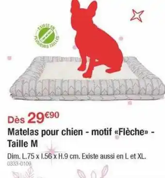 Oogarden Matelas pour chien - motif «flèche» - taille m offre