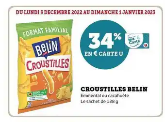 Super U Croustilles belin offre