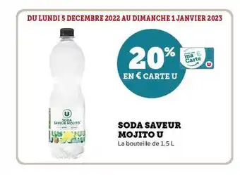 Super U Soda saveur mojito u offre