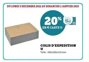 Colis d'expédition u