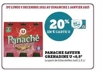Super U Panache saveur grenadine u offre