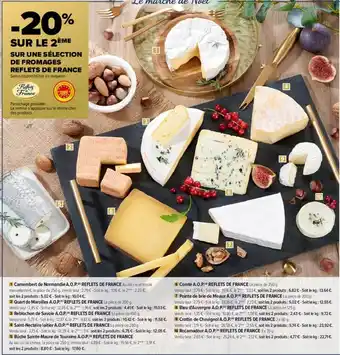 Carrefour Market Fromages reflets de france offre