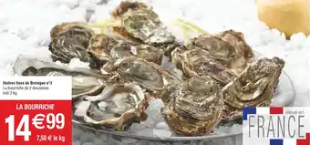 Huitres fines de bretagne n3