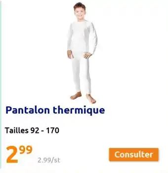 Action Pantalon thermique offre