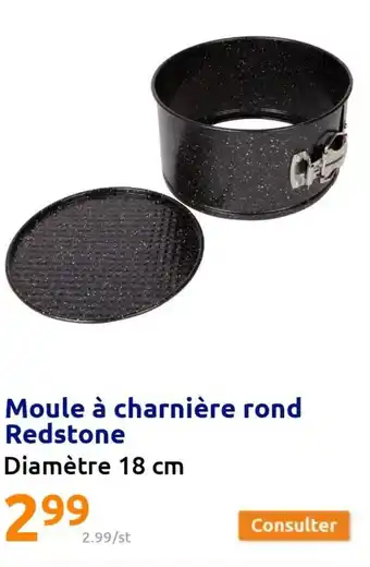 Action Moule à charnière rond redstone offre
