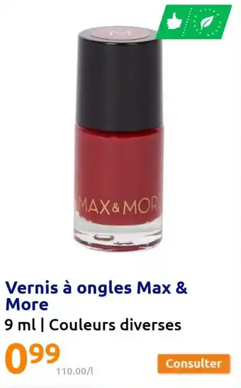 Action Vernis à ongles max & more offre