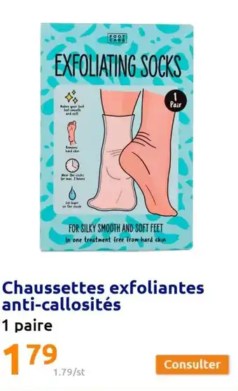 Action Chaussettes exfoliantes anti-callosités offre
