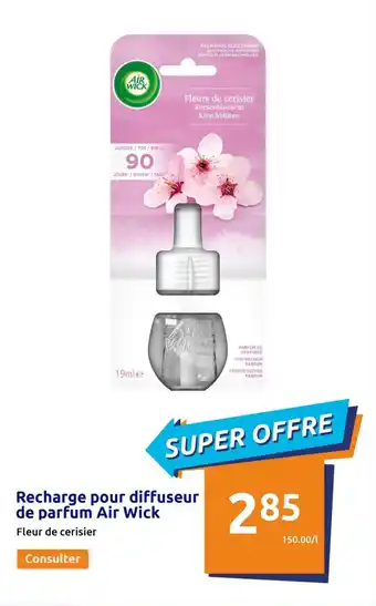 Action Recharge pour diffuseur de parfum air wick offre