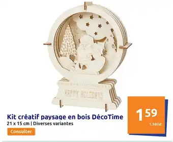 Action Kit créatif paysage en bois décotime offre