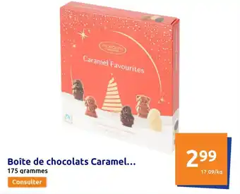 Action Boîte de chocolats caramel offre