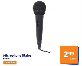 Microphone filaire