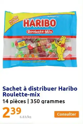 Action Sachet à distribuer haribo roulette-mix offre