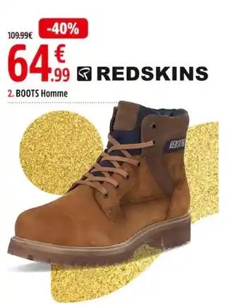 Intersport Boots homme offre