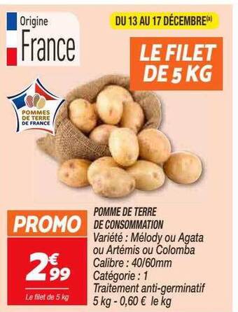 Netto Pomme de terre de consommation offre