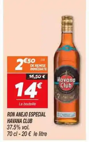 Ron anejo especial havana club