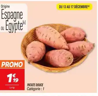 Netto Patate douce offre
